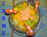A picture of step 4 of Mango and Shrimp Cocktail.