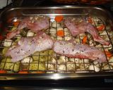 Foto del paso 3 de la receta: Conejo asado con langostinos