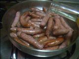 Salchichas al vino