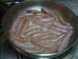 Salchichas al vino