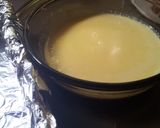 Foto del paso 1 de la receta: Tarta de galletas, flan y chocolate (sin azúcar)