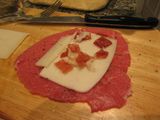San Jacobo de queso y jamón serrano