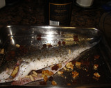 Foto del paso 3 de la receta: Lubina con frutos secos al cava