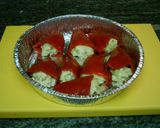 Foto del paso 1 de la receta: Pimientos del piquillo rellenos de ajos tiernos