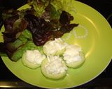 Foto del paso 3 de la receta: Ensalada de queso de cabra aguacate y jamón