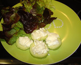 Foto del paso 3 de la receta: Ensalada de queso de cabra aguacate y jamón
