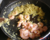 Foto del paso 3 de la receta: Berenjenas rellenas de jamón y gambas