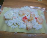 Foto del paso 4 de la receta: Lasaña de arroz y marisco