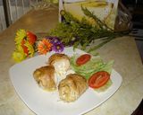 Foto del paso 3 de la receta: Pollo enrollado con tocino