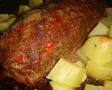 A picture of step 7 of Stuffed Meatloaf.