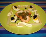 Foto del paso 3 de la receta: Ensalada templada de langostinos y guisantes
