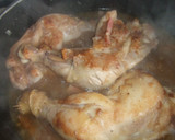 Foto del paso 3 de la receta: Pollo alemán con guisantes