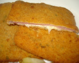 Foto del paso 5 de la receta: San jacobos de jamón york y queso con patatas fritas y paté de morrones