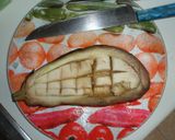 Foto del paso 1 de la receta: Berenjenas rellenas de carne y bacon