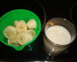 Foto del paso 1 de la receta: Batido de limón y plátano al caramelo