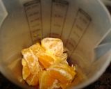 Foto del paso 1 de la receta: Batido de naranja y cerezas