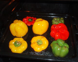 Foto del paso 1 de la receta: Pimientos rellenos de carne y bacon