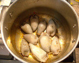 Foto del paso 4 de la receta: Chipirones rellenos de espinacas, jamón y huevo duro
