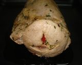 Foto del paso 6 de la receta: Lomo de cerdo mechado con puré de manzana