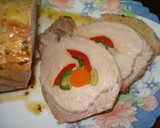 Foto del paso 11 de la receta: Lomo de cerdo mechado con puré de manzana