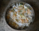Foto del paso 2 de la receta: Pastel de puerros y gambas