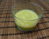 Foto del paso 2 de la receta: Entrante de crema de puerro con picatostes y vinagre de mango