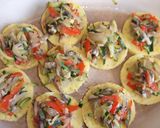 Foto del paso 5 de la receta: Muffins de polenta con cobertura de verduras