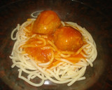 Foto del paso 16 de la receta: Espaguetis con albóndigas en salsa de tomate