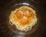 Foto del paso 17 de la receta: Espaguetis con albóndigas en salsa de tomate