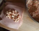Foto del paso 3 de la receta: Rollitos de jamón con palmitos y manzana