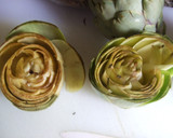 Foto del paso 1 de la receta: Alcachofas rellenas con jamón cocido