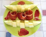 Foto del paso 1 de la receta: Jamón con melón