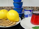 Postre de yogur y limón con crujiente
