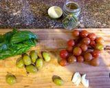 Foto del paso 1 de la receta: Pasta con olivas y anchoa