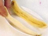 Banana split con helado de vainilla