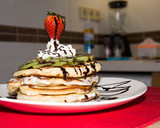 Foto del paso 8 de la receta: Tortitas con chocolate y fruta