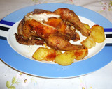 Foto del paso 7 de la receta: Picantones rellenos con beicon y orejones a la cerveza