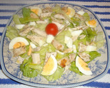 Foto del paso 6 de la receta: Ensalada con pollo y huevo