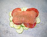 Foto del paso 4 de la receta: Papillote de pescado con hortalizas y fruta