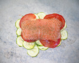 Foto del paso 4 de la receta: Papillote de pescado con hortalizas y fruta