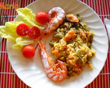 Foto del paso 7 de la receta: Cazuela de arroz con gambones y espárragos