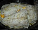 Foto del paso 4 de la receta: Pastel de filetes de merluza con mostaza
