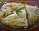 Foto del paso 8 de la receta: Pastel de filetes de merluza con mostaza