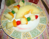 Foto del paso 2 de la receta: Brochetas de melón y melocotón