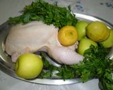 Foto del paso 1 de la receta: Pollo y manzanas a las hierbas provenzales