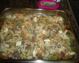 Foto del paso 5 de la receta: Espirales gratinados, con jamón, carne y nueces