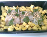 Foto del paso 2 de la receta: Bacalao al horno con langostinos y patatas