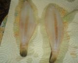 Foto del paso 1 de la receta: Lenguados con crujiente de jamón
