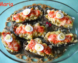 Foto del paso 6 de la receta: Berenjenas rellenas de gambas y anchoas