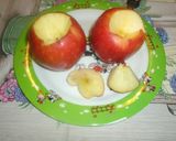 Foto del paso 2 de la receta: Manzanas asadas con mermelada y piñones